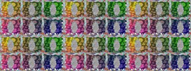 Yeşil el çizimi desen. Raster deseni. Karalama çiçekleri kusursuz desen. Sanat, çiçek tarzına ilham verir ve arka plan bırakır.