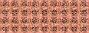 Tarafsız, kahverengi ve pembe renkli kristal kar tanesi. Raster illüstrasyonu.