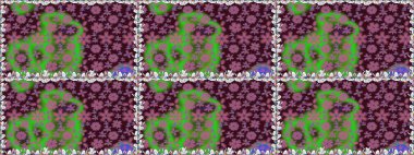 Güzel kumaş deseni. Güzel karalama çiçekleri olan kusursuz çiçek desenleri. Raster illüstrasyonu. Küçük çiçekte sevimli çiçek deseni var..