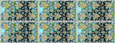 Raster geometrik arka plan. Senin tasarımın için, duvar kağıdı. Altın rengi, kusursuz çizim. Tarafsız renklerde altın desenli altın çiçekli elementler.