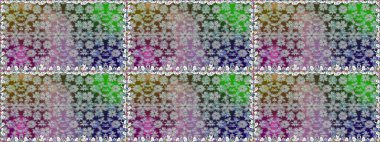 Çiçekli karalama şeklinde Raster çiçek deseni. Nazik, narin çiçek arkaplanı. Gri renkli çiçekler.