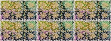 Geleneksel klasik raster altın pürüzsüz desen. Barok tarzında kusursuz bir doğulu süsü. Tarafsız renklerdeki altın elementler.