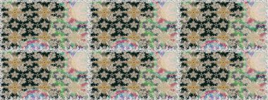 Küçük çiçekte güzel bir çiçek deseni var. Raster deseni. Çiçekli, suluboya desenli kusursuz çiçek deseni.