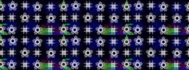 Raster illüstrasyonu. Yılbaşı kış tasarımı için renkli kar taneleri. Kar tanesi karalaması grafikleri elle çizilmiş.