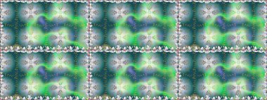 Güzel çiçek deseni. Mavi renkli çiçekler. Renkli Bahar Temalı Kusursuz Arkaplan. Düz Çiçek Elementleri Tasarımı.