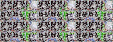 Çiçeksiz desen. Klasik taslak çizimi. Raster çiçek izi. Raster Yumuşak kumaş deseni.