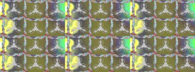 Tarafsız, gri ve yeşil kıvırcık çiçekler tarafsız, gri ve yeşil renklerde şekillenir. Klasik çiçek tasarımı elementleri. Raster illüstrasyonu.