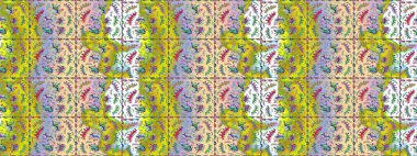 Renkli çiçekler. Doodle tarzı. Elle çizilmiş sonbahar çiçeği deseni. Tekstil ve kapak tasarımı için mükemmel. Renkli çizim deseni.