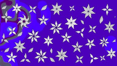 Küçük renkli çiçekler. Moda baskıları için zarif bir şablon. Küçük çiçekte güzel bir desen. Motley illüstrasyonu. Çiçekli bahar çiçekleri.