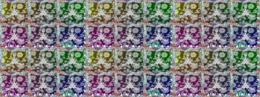 Tarafsız renklerde çiçekler. Düz Çiçek Elementleri Tasarımı. Raster illüstrasyonunda kusursuz çiçek deseni. Renkli Yaz Temalı Kusursuz Arkaplan.