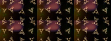 Raster illüstrasyonundaki çiçek desenli çizim. Siyah, kahverengi ve gri renkte çiçekler.