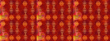 Kırmızı, turuncu ve mor renkte kar tanesi süsü. Kar tanesi süsü Raster illüstrasyonu. Güzel süs eşyası. Kar taneleri izole edildi.