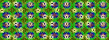 Kar taneleri tasarımı. Son moda kar taneleri ve elementler onun kartlarını gösteriyor. Retro tarzı, kış elementleri. Modern soyut tasarım posteri, kapak, yeşil, mavi ve sarı renkli kart tasarımı.