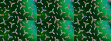 Raster illüstrasyonu. Düz dizayn. Renkli arka planda kar taneleri. Raster kar tanesi ikonu. Kar Tanesi simgesi, izole.