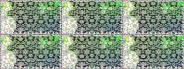 Gri renkli çiçekler. Tropik, dikişsiz çiçek deseni. Raster illüstrasyonu.