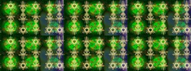 Kar Tanesi Simgesi. Kar Tanesi Raster illüstrasyonu. Yeşil, mavi ve sarı renklerde izole edilmiş. Kış kar taneleri.