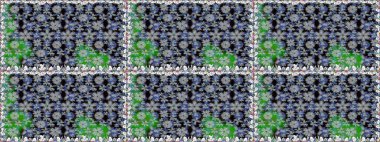 Tomurcukları çiçek olan sevimli bir çiçek deseni. Eski usul. Raster. Kumaş, tekstil, duvar kağıdı baskısı için. Raster illüstrasyonu. Kusursuz arkaplan.