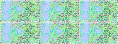 Davetiye, kart ve parmak izi için basit kadınsı bir model. Mavi arka planda kelebek. Raster illüstrasyonu. Kusursuz..