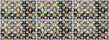 Kıvırcık, parlak örgü. Raster illüstrasyonu. Eski moda arka plan. Çiçek çelengi. Güzel, parlak, pürüzsüz kumaş, tuval. Şablon, pürüzsüz, çiçekli kenar..