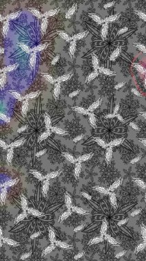 Çiçek arkaplan. Suluboya çiçek buketi. Çiçekli tebrik kartı. Raster illüstrasyonu. Doğum günü kartı ya da düğün davetiyesi. Gri renklerde.