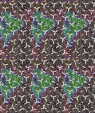 Raster illüstrasyonu. Kahverengi kıvırcık çiçekler kahverengi renklerde şekillenir. Klasik çiçek tasarım elementleri.