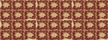 Arkaplan, kumaş, altın duvar kağıdı. Kahverengi renklerde altın desenler ve altın elementler. Raster Golden eskiz kalıbı. Düz elle çizilmiş vintage koleksiyonu.