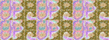 Tekrarlayan ögelerle soyut arkaplan çiz. Klasik raster şablonu. Tarafsız ve altın desenli.