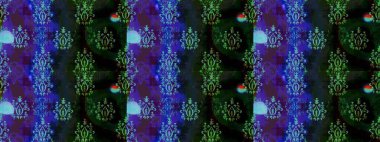 Taslak dekoratif arka plan, çiçek mandala. Çiçek. Mavi renklerde. Raster illüstrasyonu.