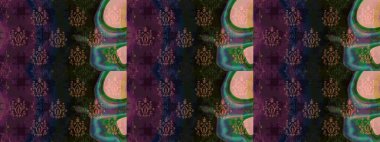 Güzel kumaş deseni. Hoş bir çiçek geçmişi var. Küçük bir çiçekte eskiz deseni. Raster illüstrasyonu.