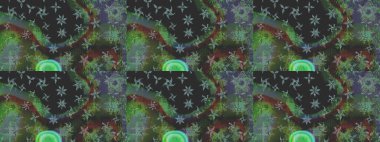 Raster. Sabıka fotoğraflarında, bebek kıyafetlerinde, duvar kâğıtlarında, paket kutularında falan kullanılabilir. Zarif, parlak ve eskiz yeşil çiçek deseni tasarımı.