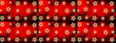 Tekstil ve kapak tasarımı için mükemmel. Elle çizilmiş sonbahar çiçeği deseni. Kırmızı renkte çiçekler. Doodle tarzı. Renkli kırmızı çizim deseni.