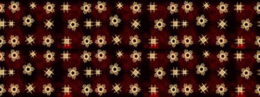 Düz Çiçek Elementleri Tasarımı. Süslü kumaş deseni. Raster illüstrasyonundaki çiçek desenli çizim. Renkli Bahar Teması çizim şablonu.