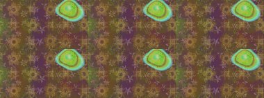 Süslü kumaş deseni. Çiçekli çiçek deseni, suluboya. Raster deseni.