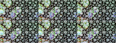 Raster illüstrasyonu. Egzotik çiçekler, botanik olarak parlak, klasik siyah renkler. Klasik tropikal doğal elementlerin suluboya seti.