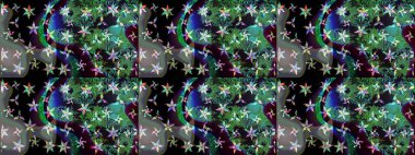 Gri renkli bitkilerden oluşan parlak çiçekli çizim deseni.