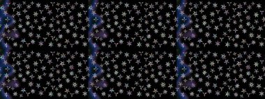 Raster - stok. Siyah çiçekli eskiz deseni, suluboya çiçek deseni, sevimli çiçek, duvar kağıdı, kart veya kumaş için fayanslı.