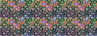 Raster Hip kumaş deseni. Eskiz Vintage Çiçek Deseni.