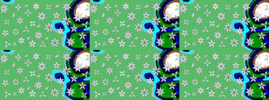 Paisley el çizimi elementler. Ev dekoru. Fantezi çiçekli eskiz deseni, doğal duvar kağıdı, çiçek desenli kıvrımlı illüstrasyon.