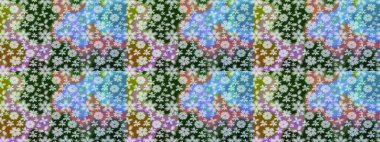 Mavi renkli çiçekler. Küçük çiçekte sevimli çiçek deseni var..