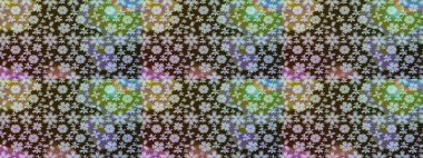 Moda baskıları için zarif bir şablon. Halk tarzı. Parlak renkli çiçekleri ve kahverengi renkli yaprakları olan harika bir çiçek deseni. Modern çiçek arkaplanı.