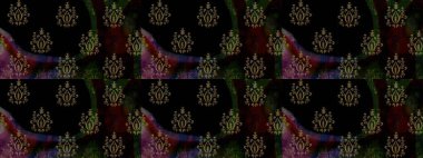 Raster illüstrasyonu. Çizim çiçek deseni duvar kâğıdı olarak kullanılabilir. Siyah renkte çiçekler.