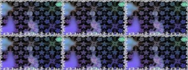 Nazikçe, güzel çiçek arkaplanı. Siyah ve mor renkli çiçekler. Raster çiçek desenli ve çiçekli..