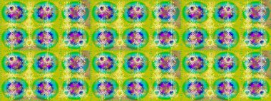 Kar taneleri sarı, yeşil ve mavi renklerde izole edilmiş. Kar Tanesi Simgesi. Raster illüstrasyonu. Raster illüstrasyonu.