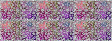 Raster düz çiçekleri pürüzsüz desen. Gri renkli çiçekler. Tasarım hediye paketi, tebrik kartları, posterler ve afiş tasarımı.