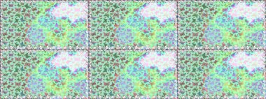 Raster illüstrasyonu. Kumaş, Tekstil, Baskı ve Davetiye için arka plan. Mavi ve nötr arkaplanda kelebek deseni var..