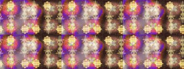 Güzel bir kış süsü. Renkli kar taneleri Raster çizimi. Raster kahverengisi, bej ve mor kar tanesinden izole edilmiş..