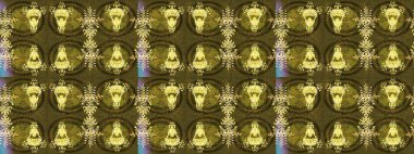 Renkli kar taneleri Raster çizimi. Güzel bir kış süsü. Altın kar tanesinden izole edilmiş..