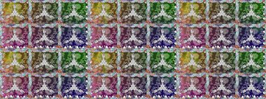 Raster illüstrasyonunda kusursuz çiçek deseni. Tarafsız renklerde çiçekler.