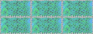 Kağıt, kumaş, ambalaj kağıdı ve duvar kâğıdı tasarımı için hoş bir arkaplan. El çizimi kelebekli moda raster yaz deseni. Kusursuz desen. Raster illüstrasyonu.