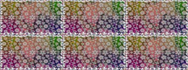 Çiçek kolajı. Çiçek arkaplan. Çiçek kompozisyonu. Raster deseni. Küçük çiçekte güzel bir desen var. Doğa. - Gri çiçekler.